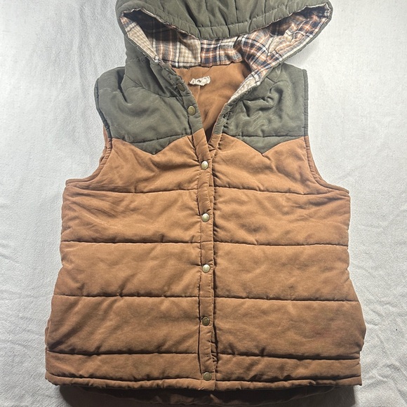 Hem & Thread Jackets & Blazers - Hem & Thread Hooded Puffer Vest